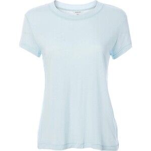 Splendid Women's Linen Blend Short Sleeve Crew Neck Tee In Blue Sky Size S NWT